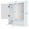 Mirrored Bathroom Wall Cabinet with Adjustable Inner Shelves White